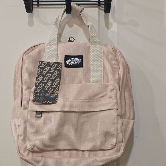 Vans Low Key Mini Corduroy Backpack- Sepia Rose Pink - Picture 7 of 11